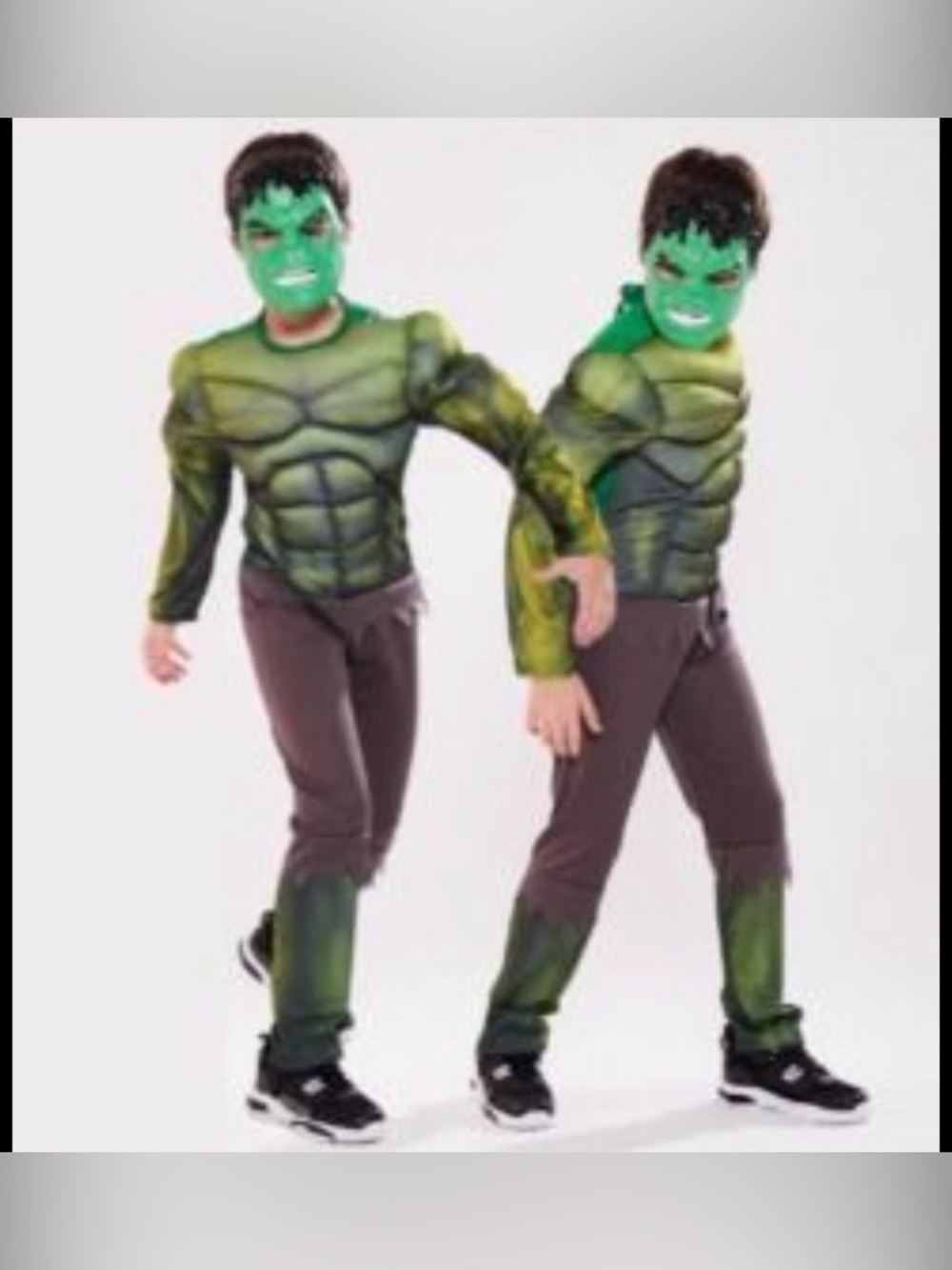 NEW Kids Green Hulk Muscle Costume with Mask sz Medium